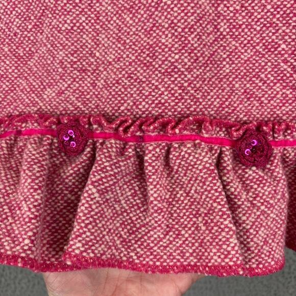 Y2k Oilily Skirt Small Coquette Twee Feminine Girlie Mohair Tweed Ruffle Hem VTG - Picture 4 of 12